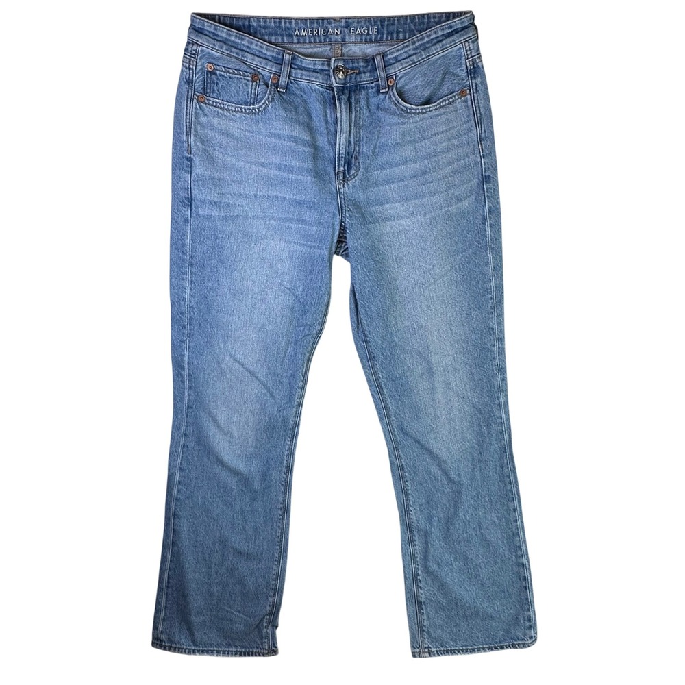 American Eagle‎ 90s Bootcut Jeans Womens 10 Regular Medium Wash Blue 100% Cotton